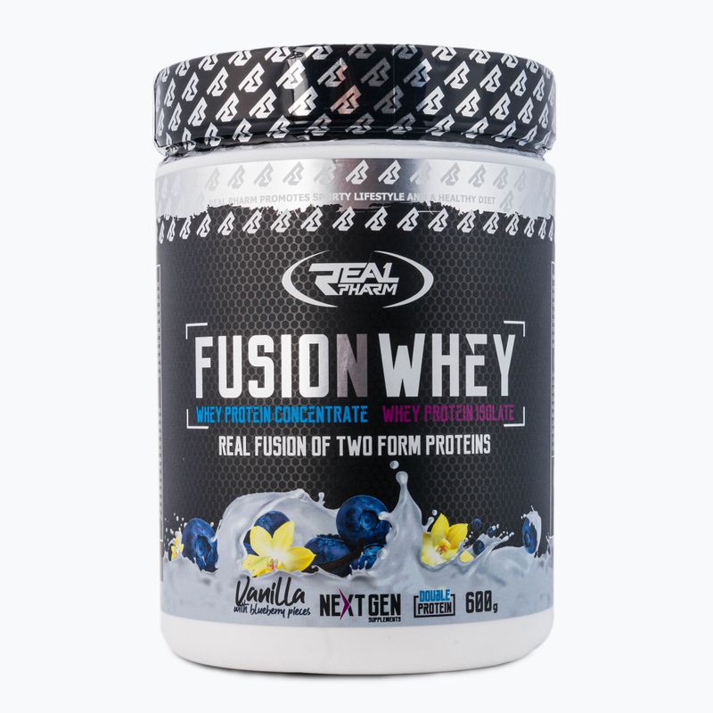 Whey Real Pharm Fusion 600g vanilka-borůvka 709202