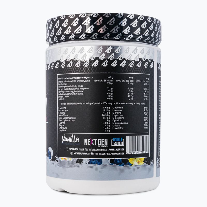 Whey Real Pharm Fusion 600g vanilka-borůvka 709202 2