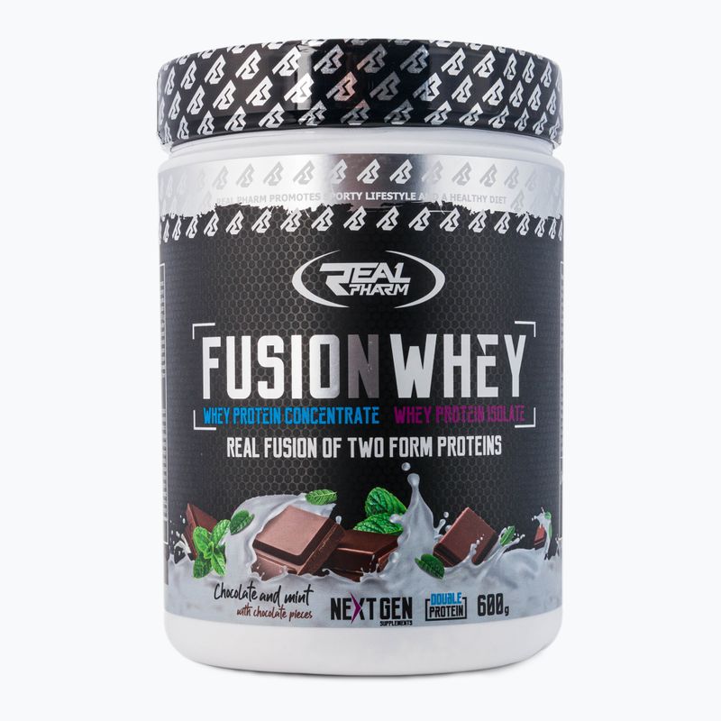 Whey Real Pharm Fusion 600g čokoláda-máta 709356