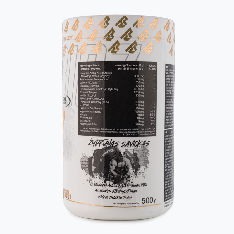 Předtréninkový přípravek Real Pharm Big Z 500g citron–pomeranč 710147 2