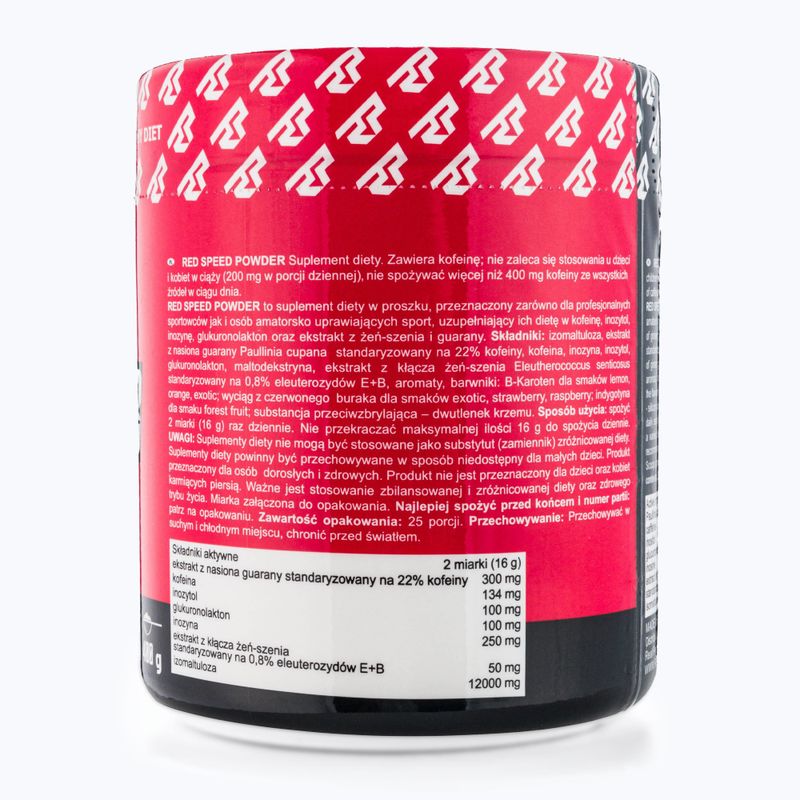 Předtréninkový přípravek Real Pharm Red Speed Powder 400g višeň 714992 2