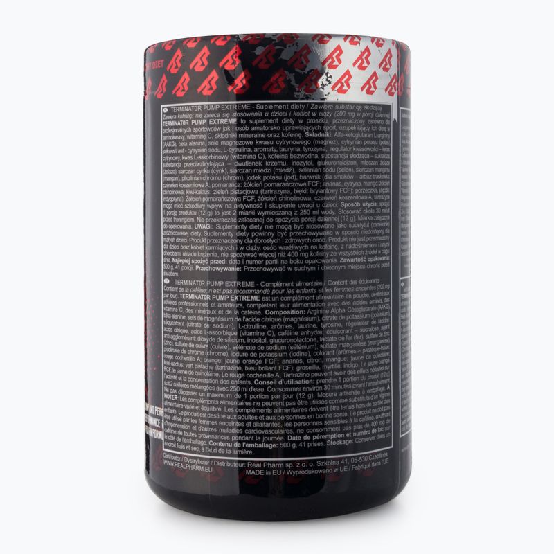 Předtréninkový přípravek Real Pharm Terminator 500g hrozno 715029 3