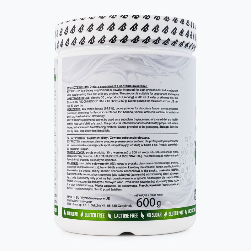Sójový protein Real Pharm Soy Protein 600g banán 715326 3