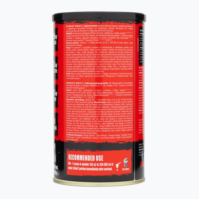 Aminokyseliny Fitness Authority Bad Ass Bcaa 8 400 g exotické 3