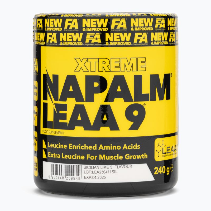 Aminokyseliny Fitness Authority Napalm Leaa9 240 g sicilian lime