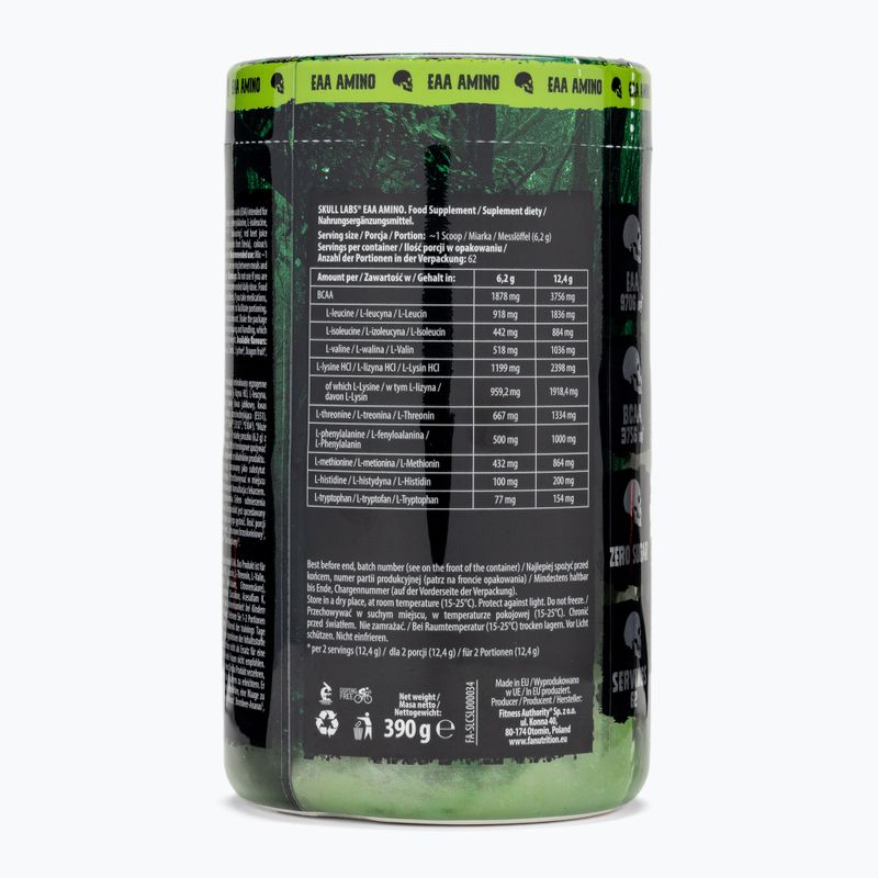Aminokyseliny Fitness Authority Skull Labs EAA Amino 390 g citrus/peach 2