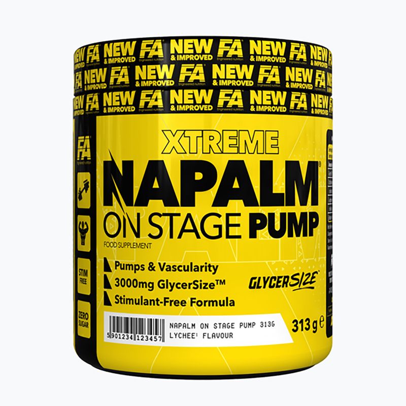 Předtréninkový doplněk Fitness Authority Napalm On Stage Pump 313 g mango/lemon