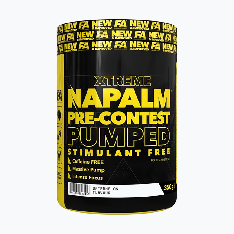 Předtréninkový přípravek  Fitness Authority Napalm Pre-Contest Pumped Stimulant Free 350 g cherry/lemon