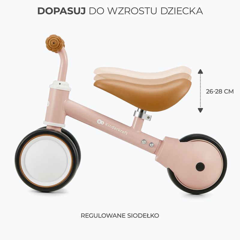 Dětské odrážedlo tříkolka Kinderkraft Cutie pink 6