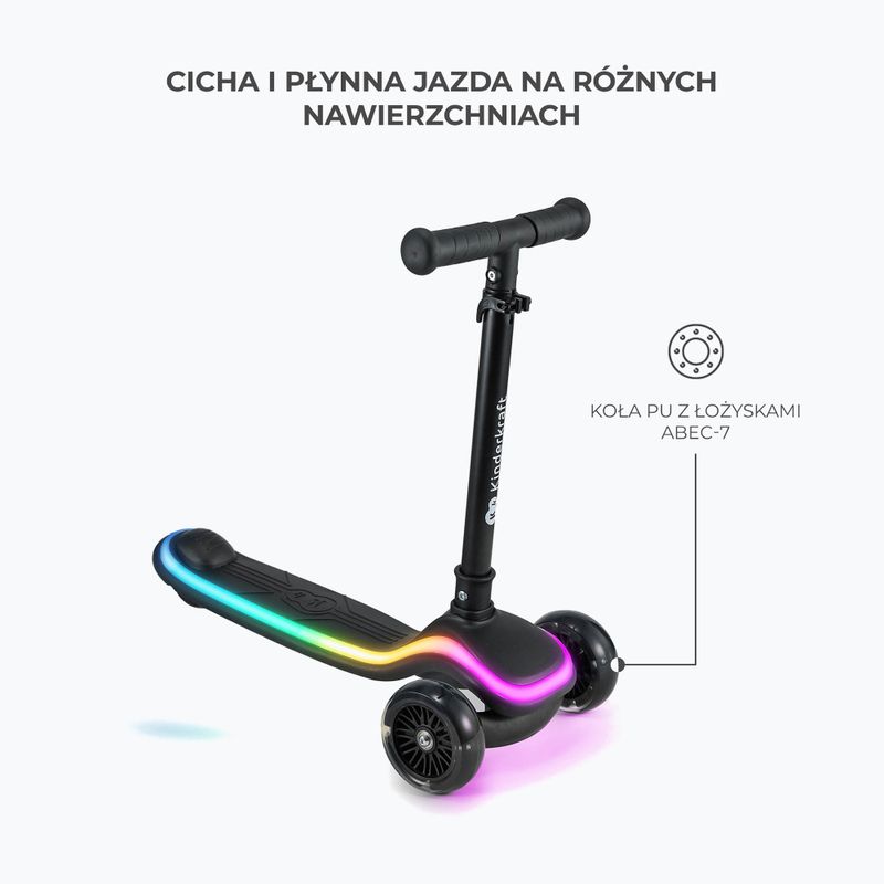 Dětská tříkolová koloběžka Kinderkraft Raket black 6