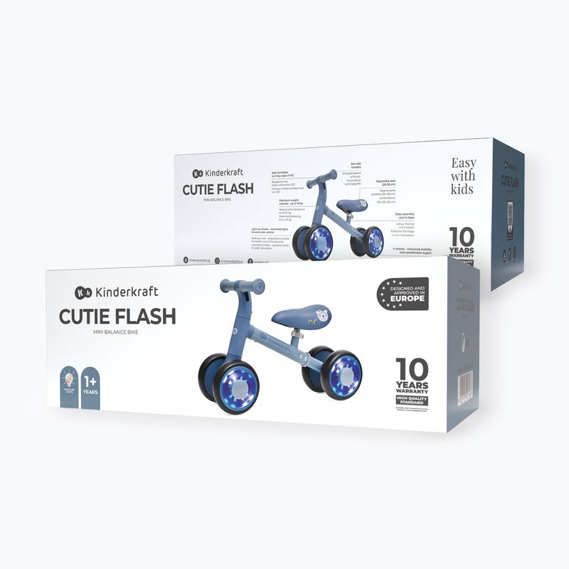 Odrážedlo Kinderkraft Cutie Flash blue 6