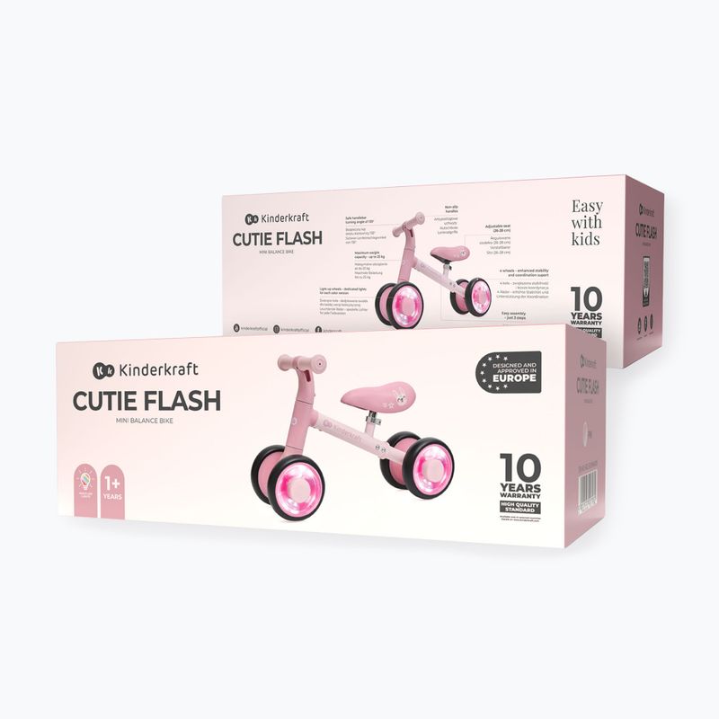 Odrážedlo Kinderkraft Cutie Flash pink 6