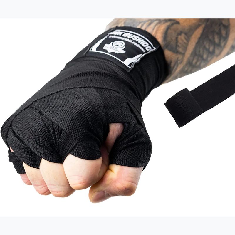 Boxerské bandáže Bushido černé ARH-100011-BLACK 3