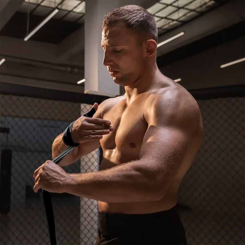 Boxerské bandáže Bushido černé ARH-100011-BLACK 4