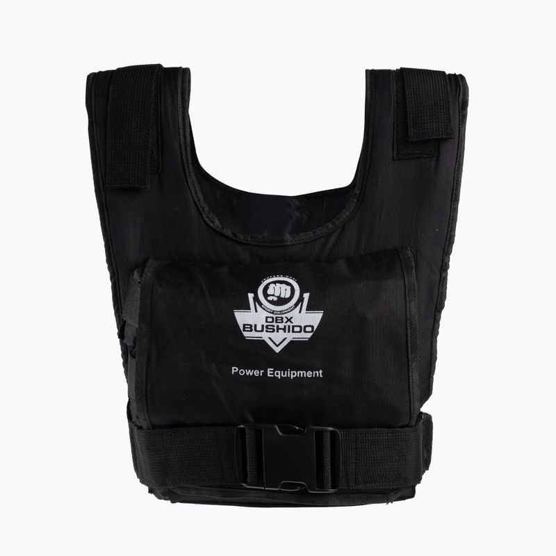 Tréninková vesta Bushido s 18kg závažím černá K18 2
