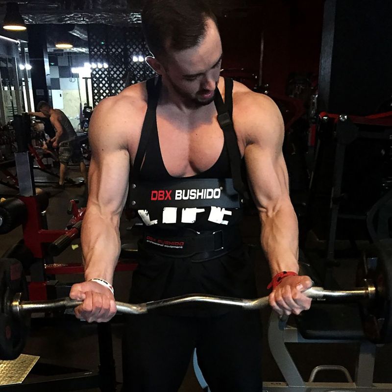 DBX BUSHIDO Arm Blaster bicepsový trenažér černý 4