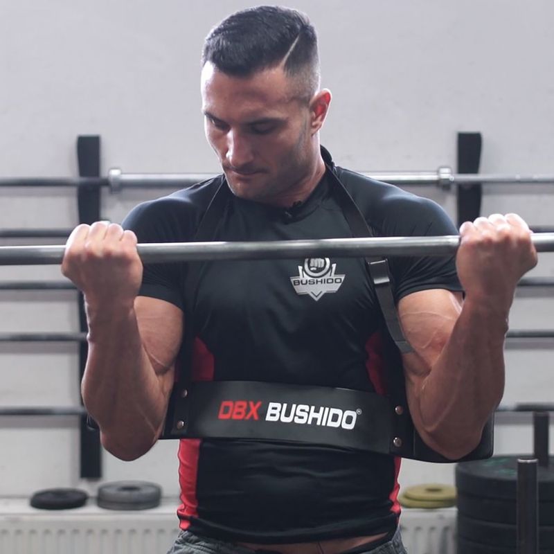 DBX BUSHIDO Arm Blaster bicepsový trenažér černý 5