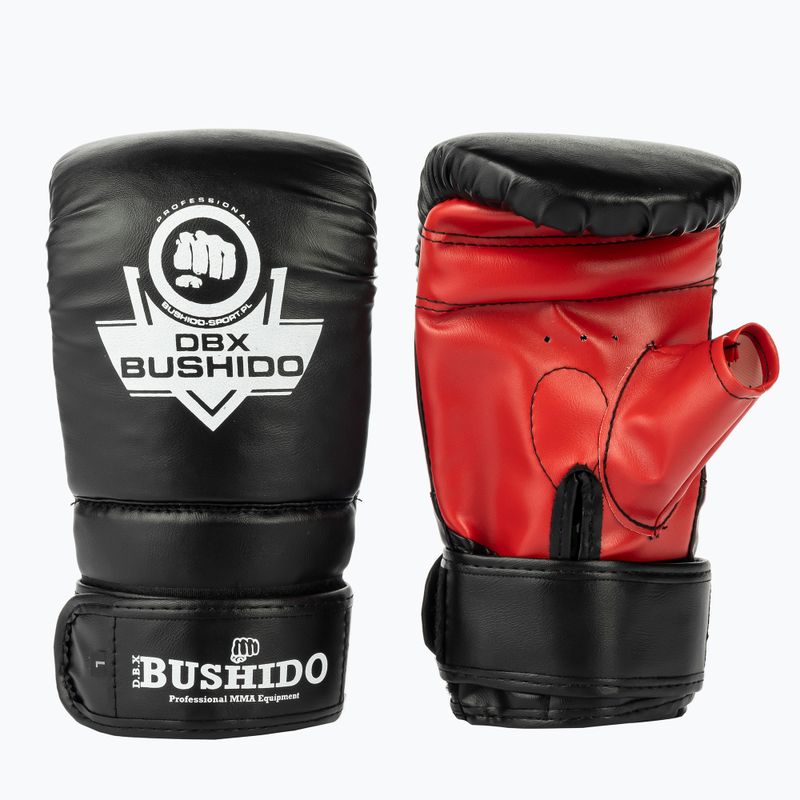 Boxerské rukavice Bushido tréninkové na pytel černé Rp4 3