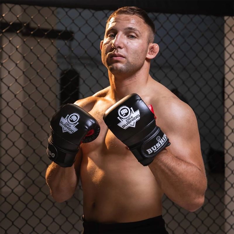 Boxerské rukavice Bushido tréninkové na pytel černé Rp4 7