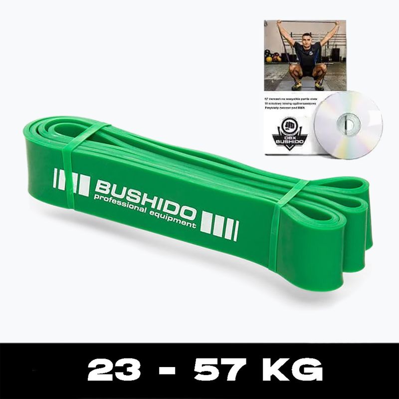 Bushido Power Band cvičební guma zelená 44 4