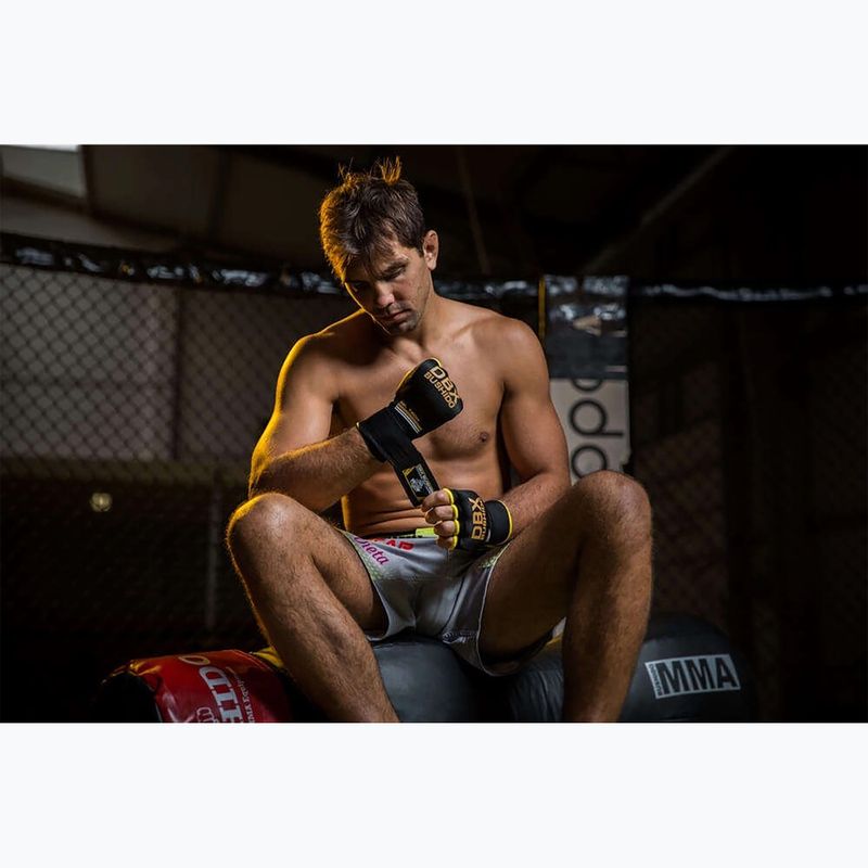 Boxerské rukavice Bushido Gelové Omotávky černé Ark-100017A-S/M 9