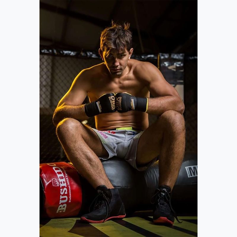 Boxerské rukavice Bushido Gelové Omotávky černé Ark-100017A-S/M 10