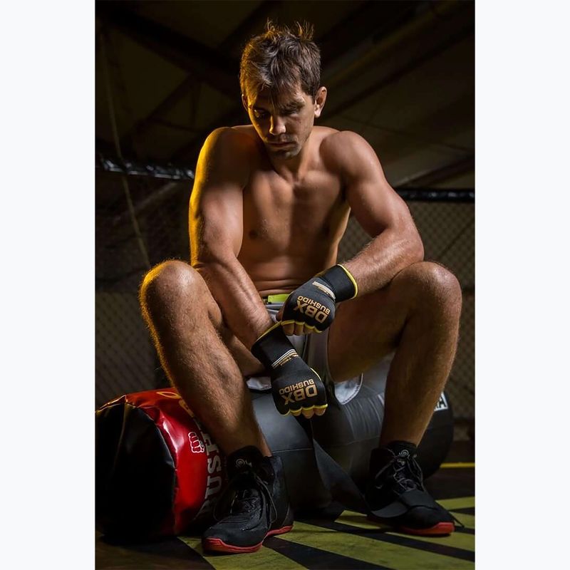 Boxerské rukavice Bushido Gelové Omotávky černé Ark-100017A-S/M 11