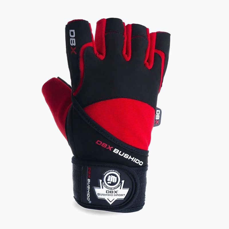 Tréninkoví rukavide se systémem grip DBX BUSHIDO nblack/red 2