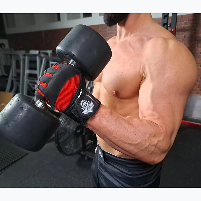 Tréninkoví rukavide se systémem grip DBX BUSHIDO nblack/red 11