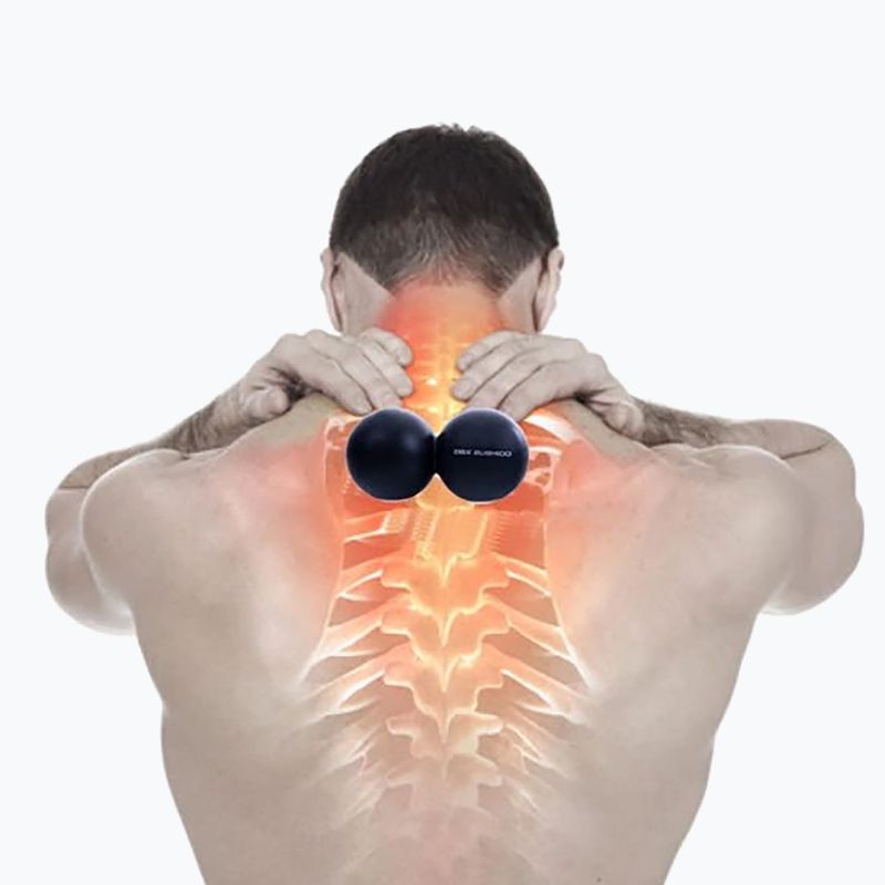 Masážní míč Bushido Lacrosse Mobility černý 2 3