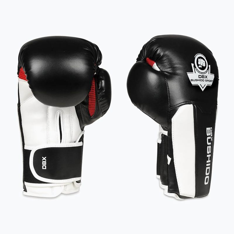 Boxerské rukavice BDX BUSHIDO B-3W černé/bílé 2