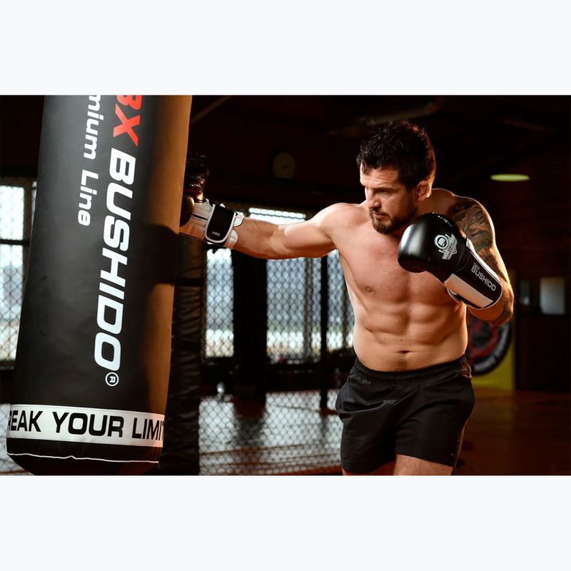 Boxerské rukavice BDX BUSHIDO B-3W černé/bílé 17