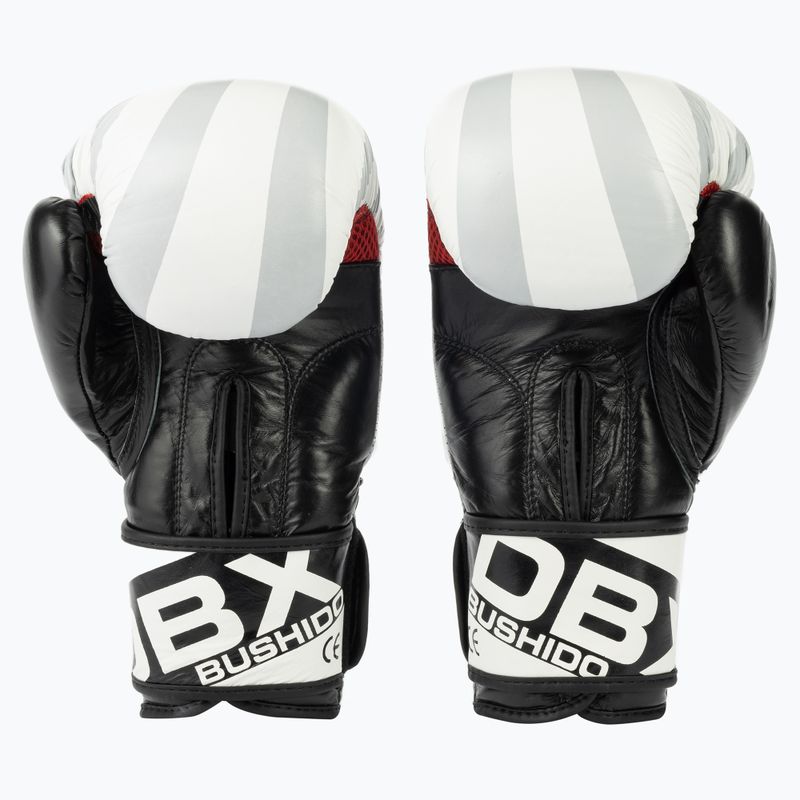 Boxerské rukavice Bushido "Japan" Sparingové bílé B-2v8-12 oz 3