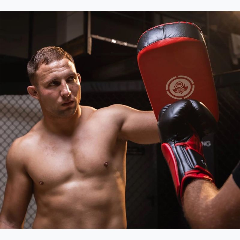 Výcvikový štít Bushido PAO z přírodní kůže červený Ars-1201a 5