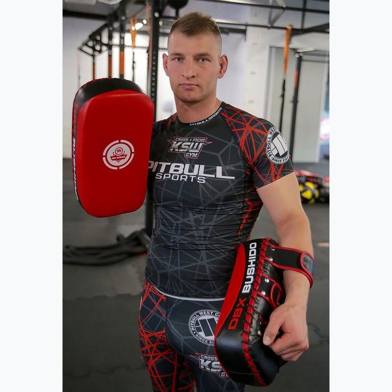 Výcvikový štít Bushido PAO z přírodní kůže červený Ars-1201a 6