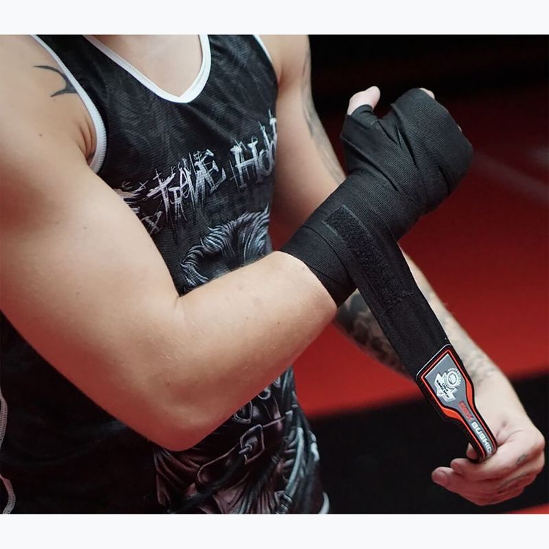 Boxerské bandáže Bushido černé ARH-100010a-BLACK 6