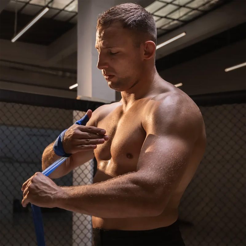 Boxerské bandáže Bushido modré ARH-100010a-BLUE 6