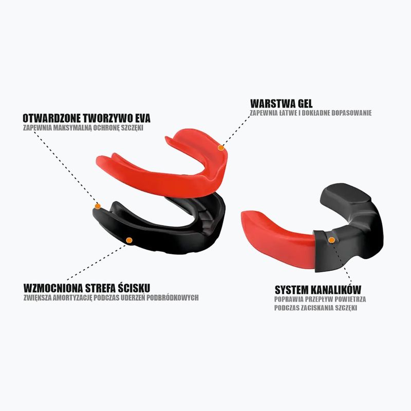 DBX BUSHIDO Gel Tech dětský chránič čelisti černý 12