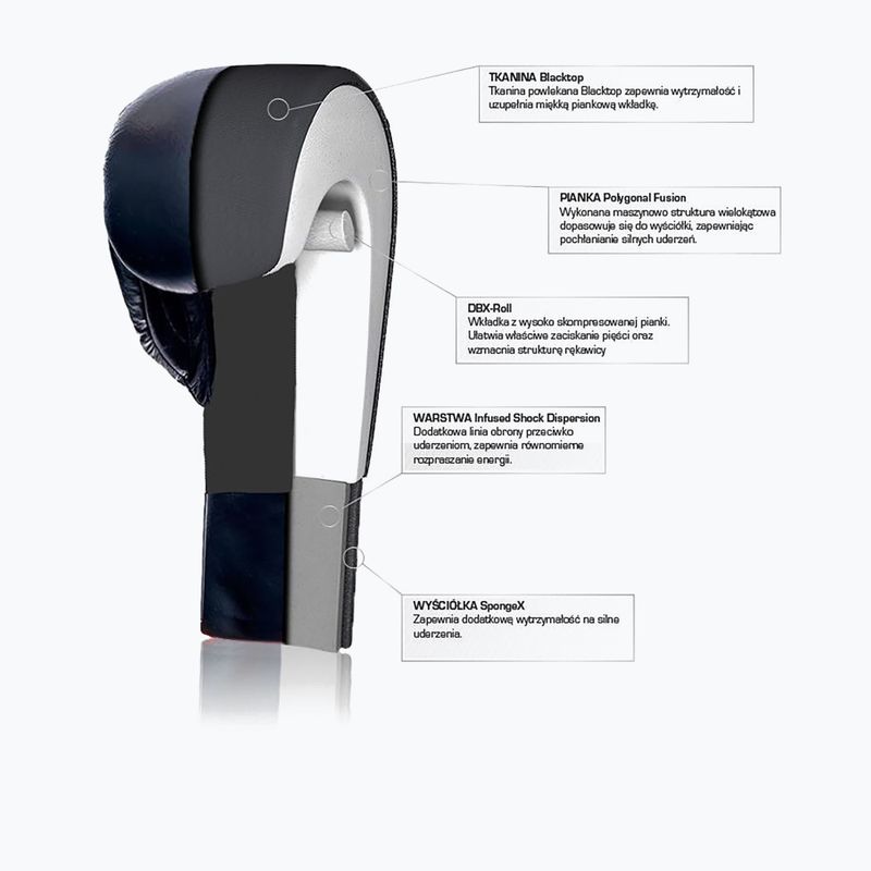 Boxerské rukavice DBX BUSHIDO B-2v10 černo-zlaté barvy 9