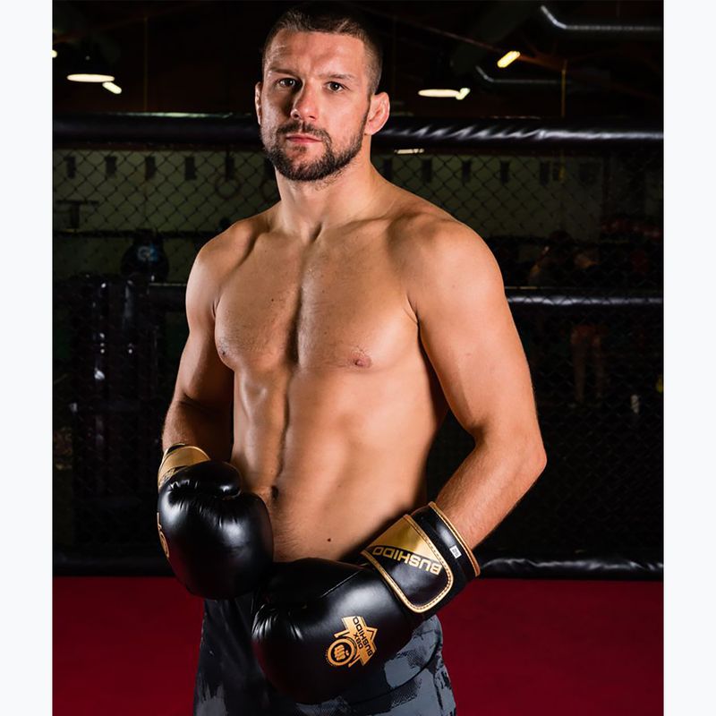 Boxerské rukavice DBX BUSHIDO B-2v10 černo-zlaté barvy 14