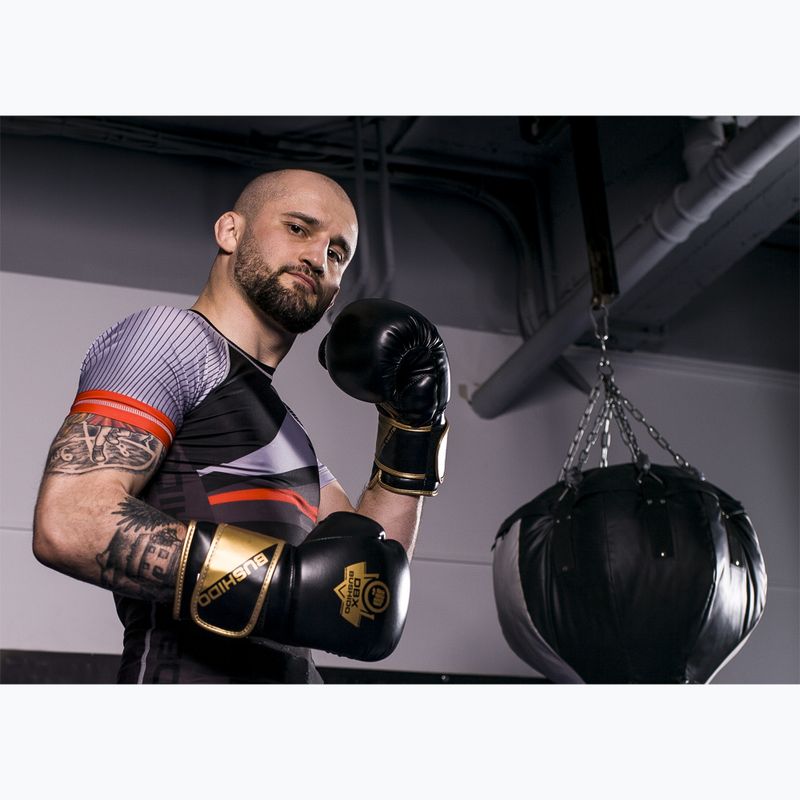 Boxerské rukavice DBX BUSHIDO B-2v10 černo-zlaté barvy 15