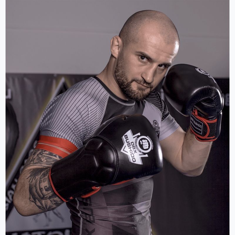 Boxerské rukavice Bushido se systémem ochrany zápěstí černé Bb2-12 oz 20