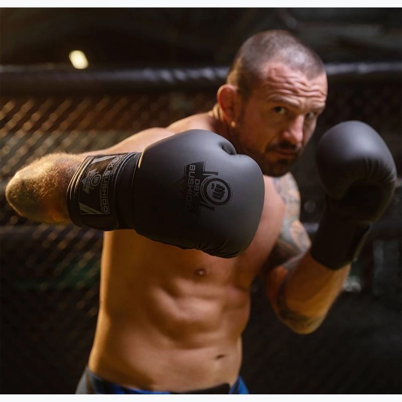Boxerské rukavice Bushido Tréninkové se systémem Active Clima černé B-2v12-14oz 8
