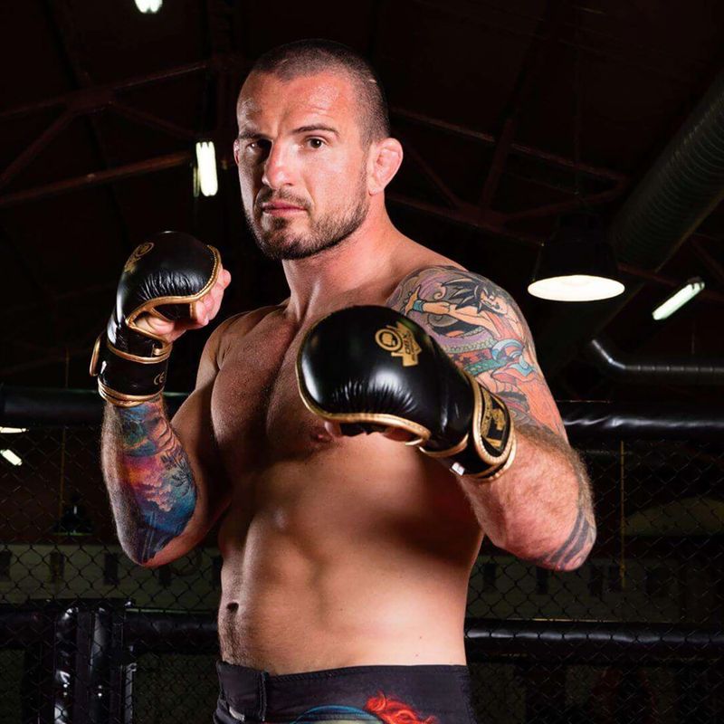 Kožené sparingové rukavice Bushido Na trénink MMA černé Arm-2011D-M 15