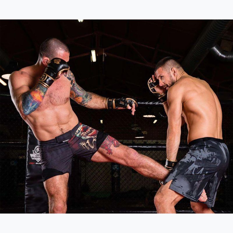 Kožené sparingové rukavice Bushido Na trénink MMA černé Arm-2011D-M 18