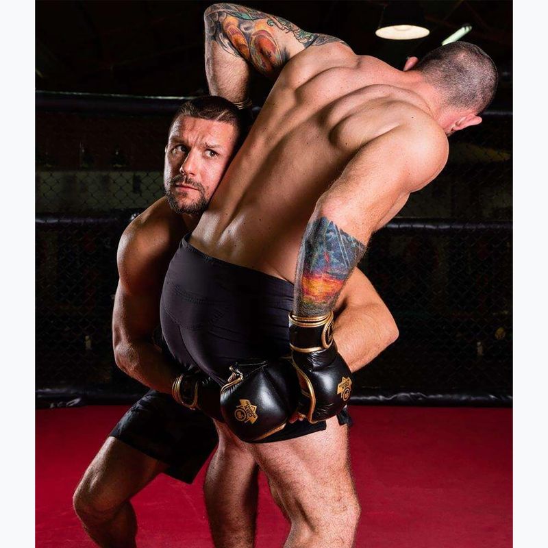Kožené sparingové rukavice Bushido Na trénink MMA černé Arm-2011D-M 19