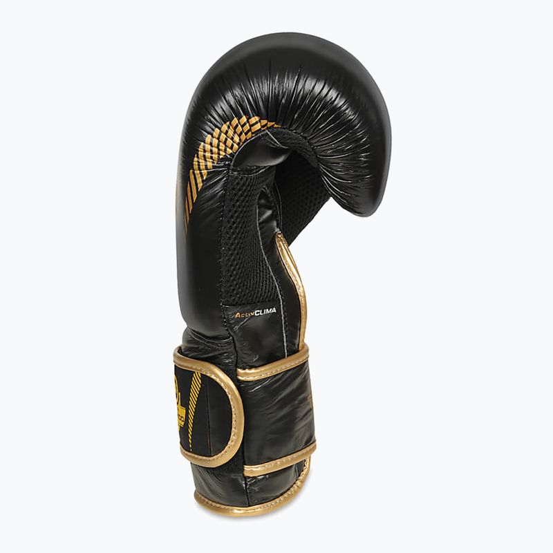 Boxerské rukavice Bushido vyrobené z přírodní kůže černé B-2v13-10oz 9