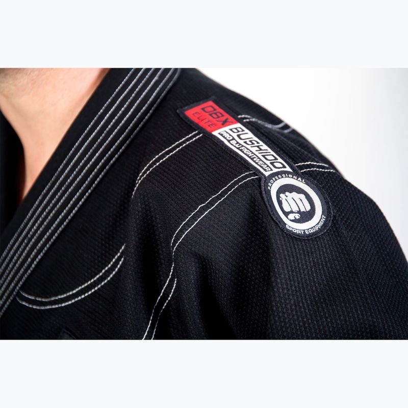 Bushido Gi Elite BJJ Training Kimono + opasek černý DBX-BJJ-2-A2 17