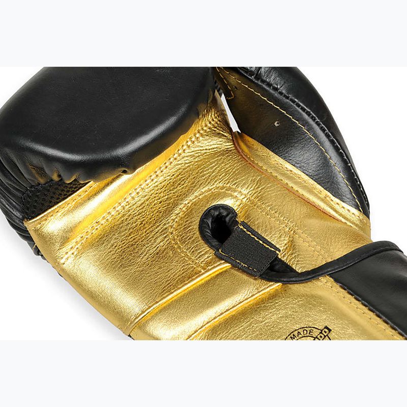 Boxerské rukavice Bushido z přírodní kůže černé B-2v14-10 oz 7