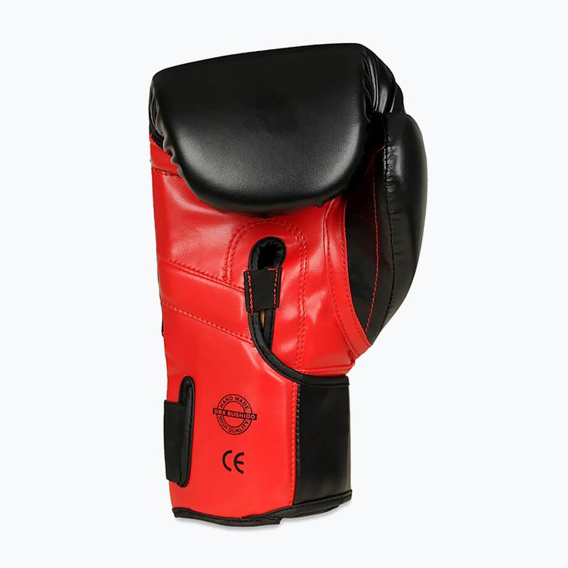 Boxerské rukavice  DBX BUSHIDO "Hammer - Red" Muay Thai czarne/czerwone 6